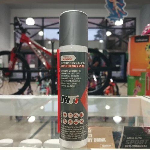 Lubricante en Aerosol MTI Dry Tech X 75ml para Cadena de Bicicleta
