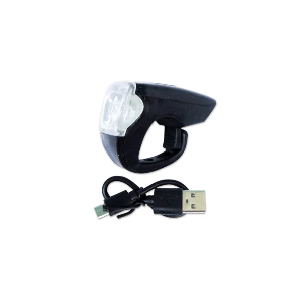Luz delantera Bigger de Silicona USB para Bicicleta