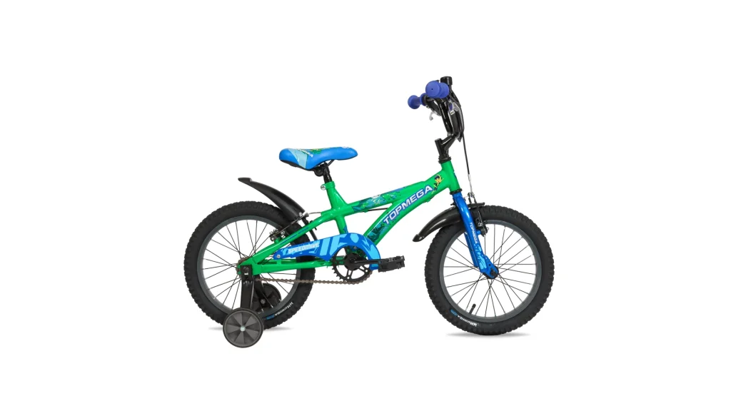 Bicicleta Infantil Topmega Speedmike Rodado 16 Verde/Azul 1V