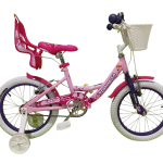 Bicicleta Infantil Topmega Flexygirl Rodado 16 Rosa con Canasto