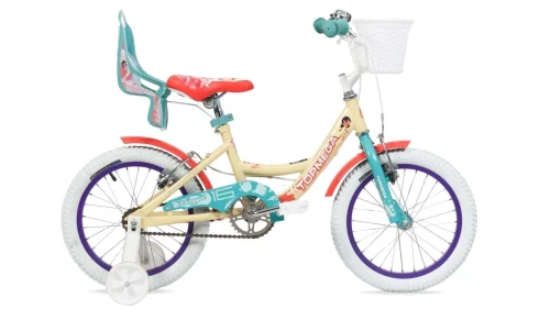 Bicicleta Infantil Topmega Flexygirl Rodado 16 Rosa con Canasto